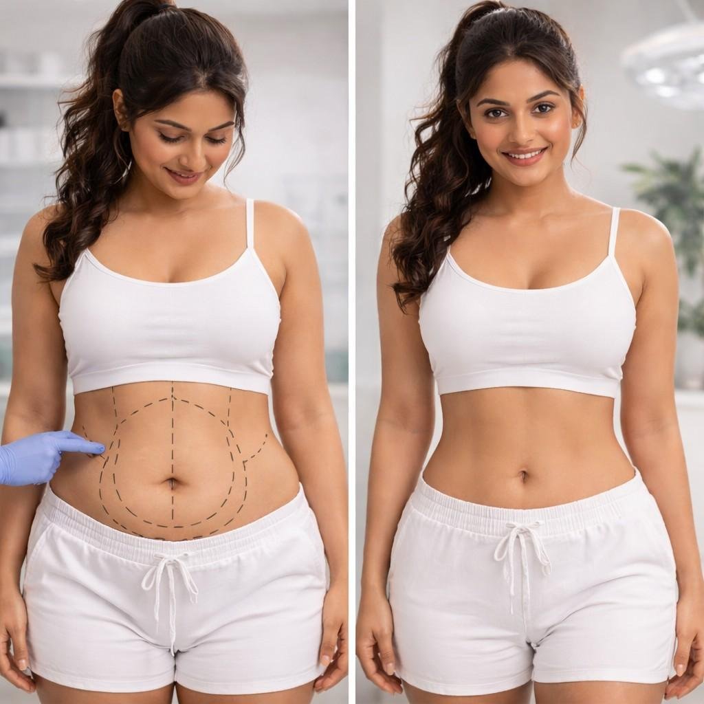 Tummy Liposuction in Pimple Saudagar